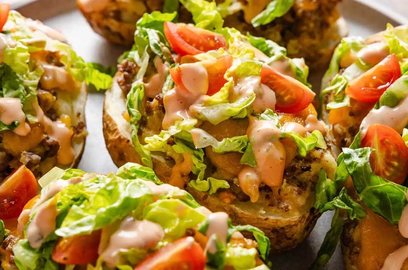 Khoai tây nhồi thịt bò nướng - 01