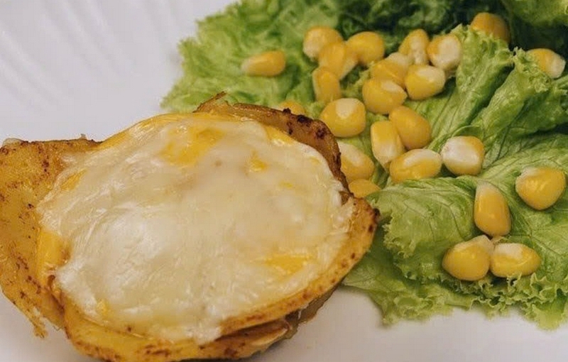khoai tây nướng trứng ảnh 4