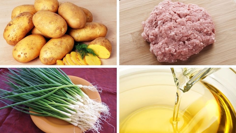 Khoai tây xào thịt băm 2