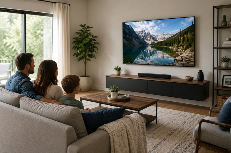 Khoảng cách xem tivi 55 inch bao nhiêu là hợp lý?