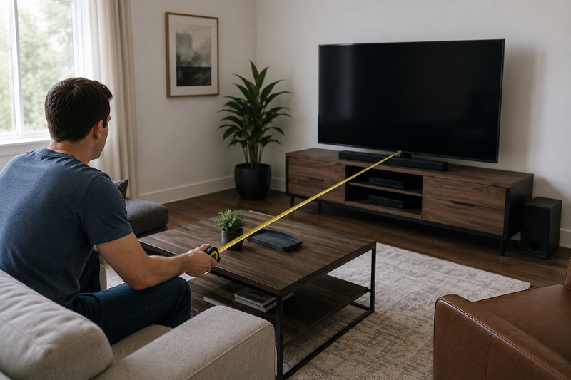 Cách tính khoảng cách xem tivi 55 inch