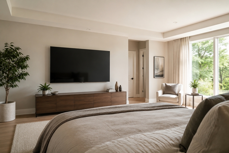 Tivi 55 inch có phù hợp với phòng ngủ không?