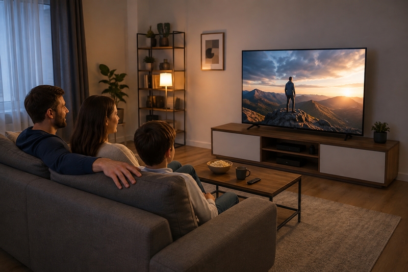 Cách bố trí tivi 55 inch trong phòng khách