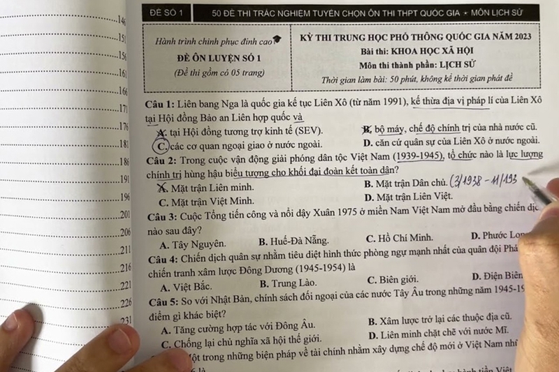 Khối C07 gồm những môn nào? 9