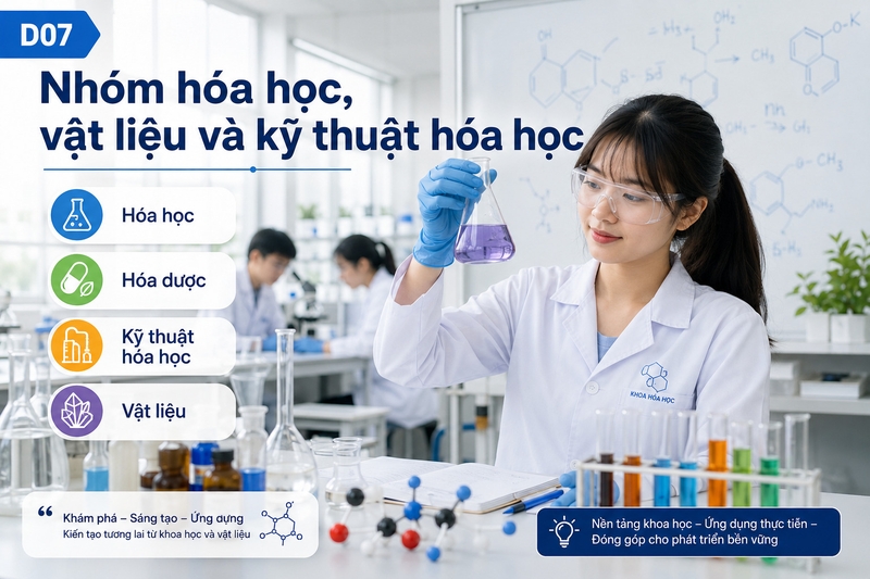 Nhóm hóa học, vật liệu và kỹ thuật hóa học