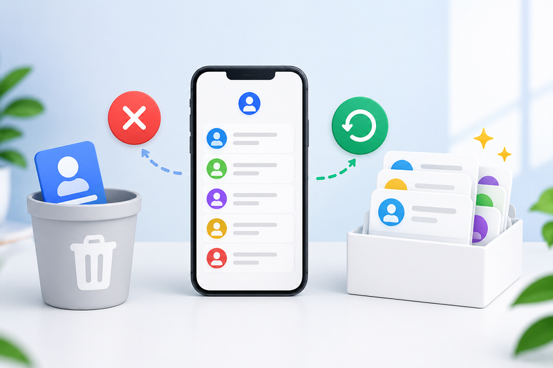 Khôi phục danh bạ Gmail đã xóa có được không?