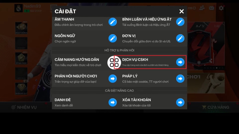 khôi phục tài khoản FC Mobile bị mất hình 6