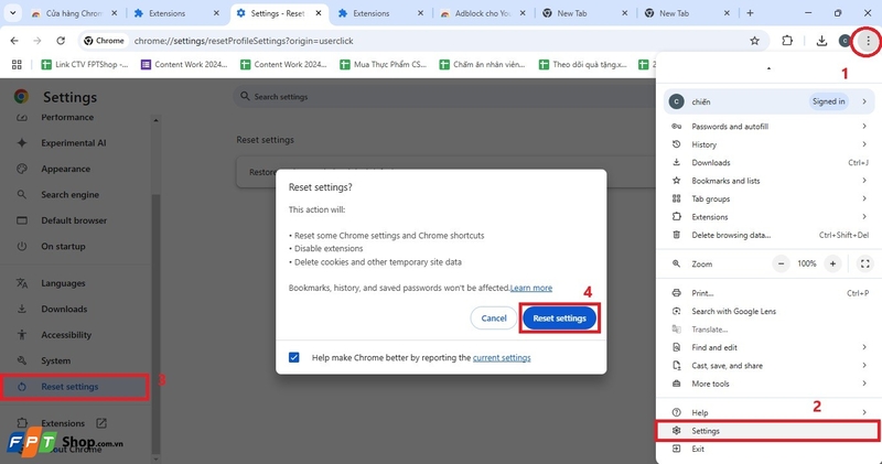 không cài được Extension trên Chrome 10
