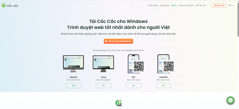 Không cập nhật được Cốc Cốc 7