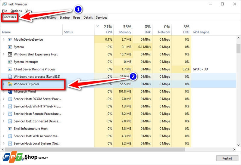 Không search được trong Win 10  - 10