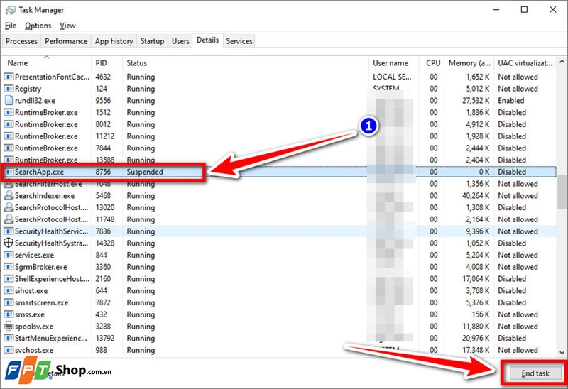Không search được trong Win 10  - 08