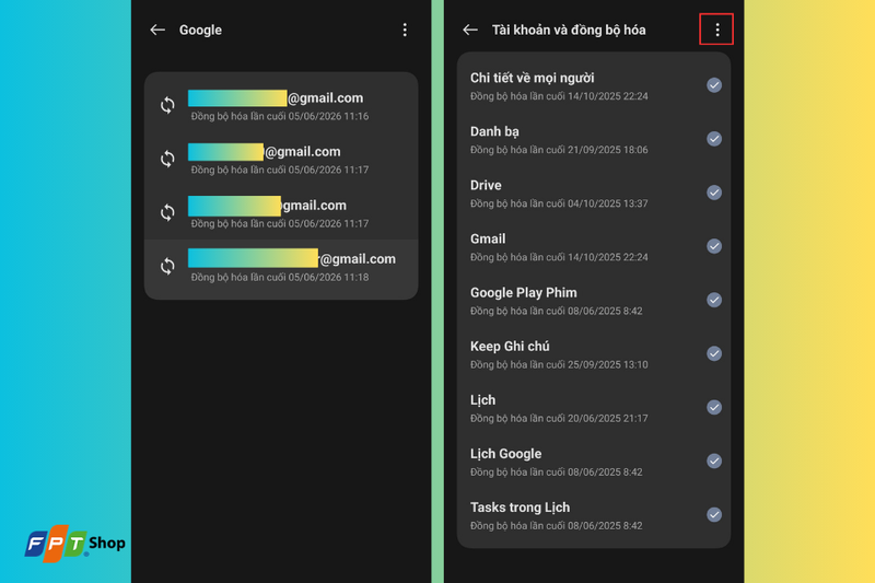 Xóa tài khoản Google
