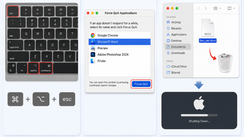 không xoá được file trên macOS 2