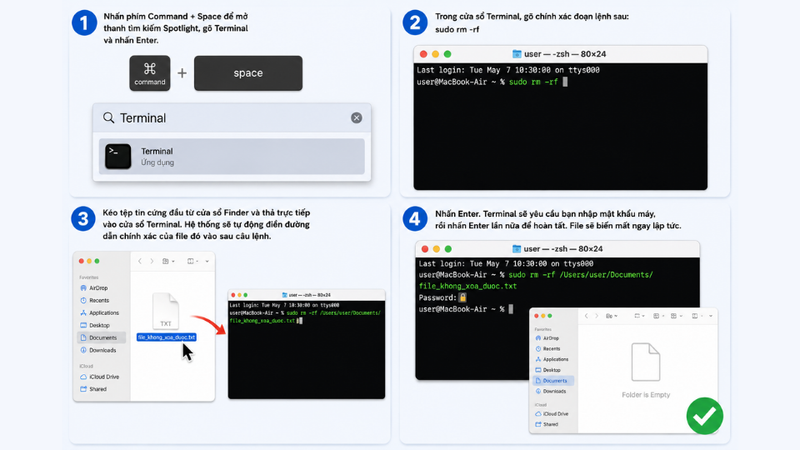 không xoá được file trên macOS 5