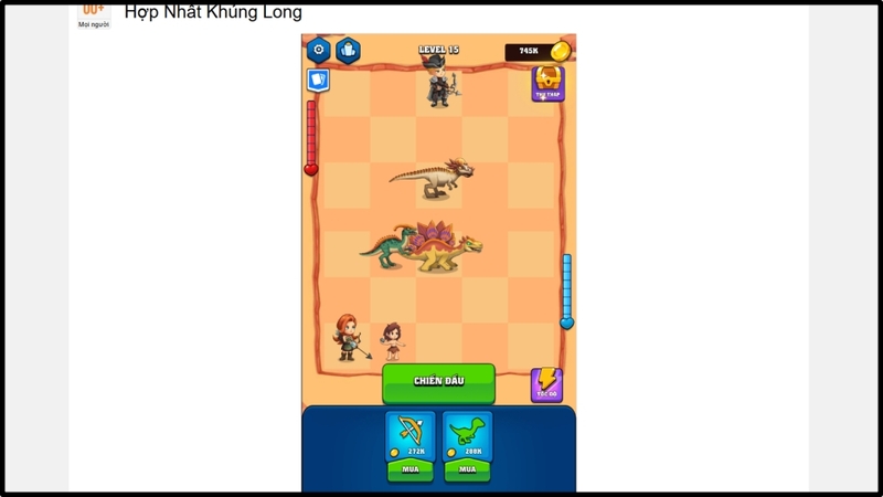 Vào link, nhấn Bắt đầu rồi nhấn Chiến đấu để chơi game