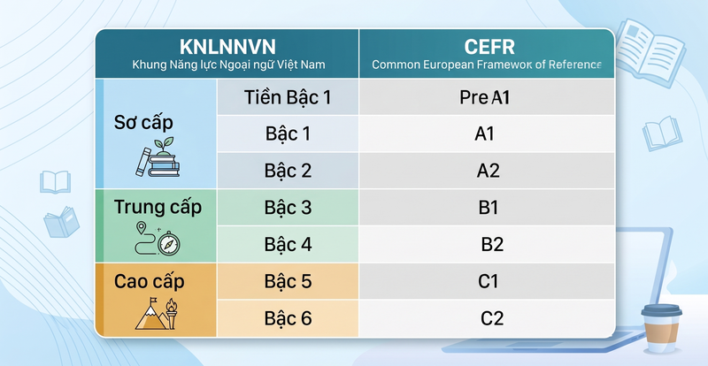 Khung năng lực ngoại ngữ của Việt Nam mới nhất