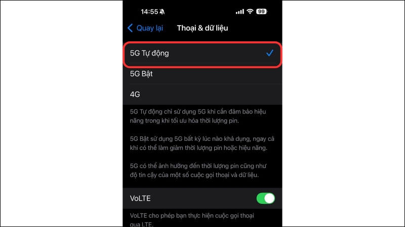 kích hoạt 5G Viettel trên iPhone hình 5