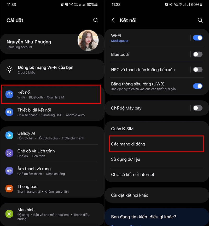 kích hoạt 5G trên Android hình 3