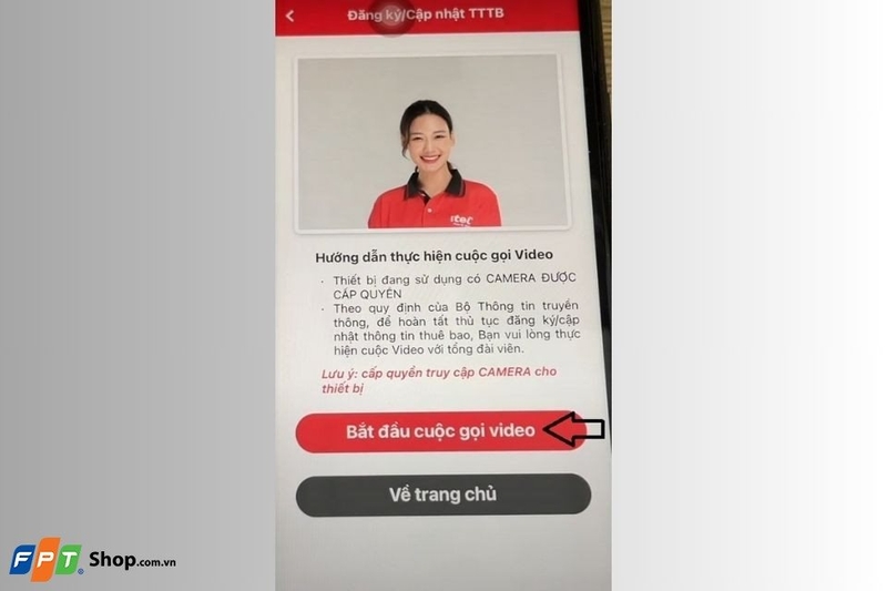 Các thao tác xác nhận cuối cùng