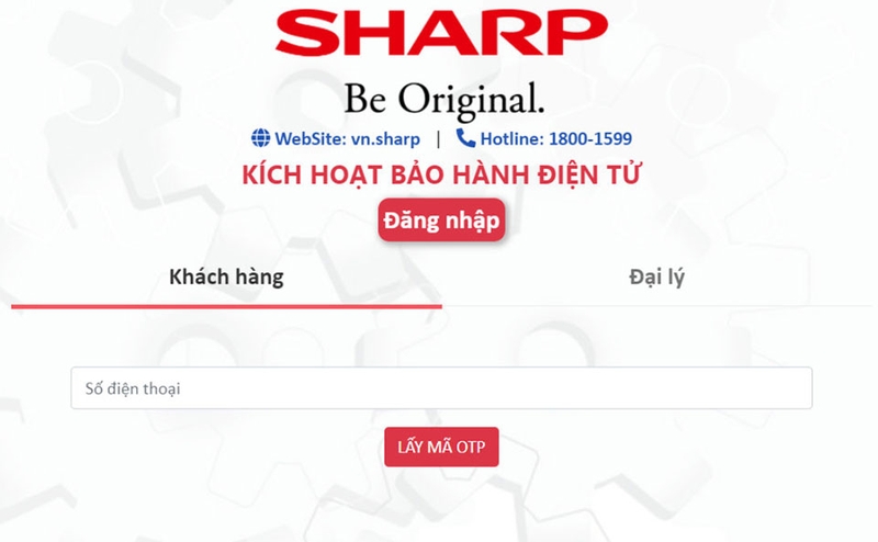 K&iacute;ch hoạt bảo h&agrave;nh Sharp - 03
