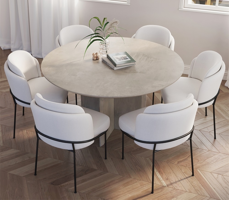 Kích thước bàn ăn tròn 6 người (ảnh 1)