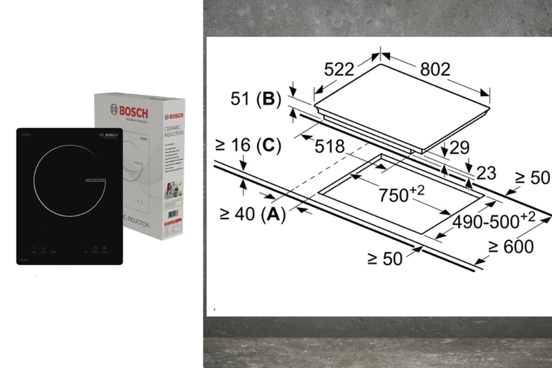 Kích thước bếp từ Bosch (1)