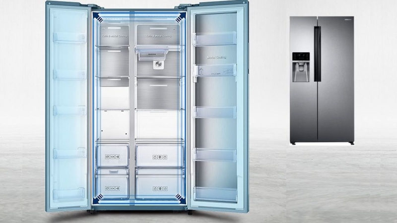 Kích thước tủ lạnh 2 cánh Samsung RS58K6417SL/SV Inverter 575 lít