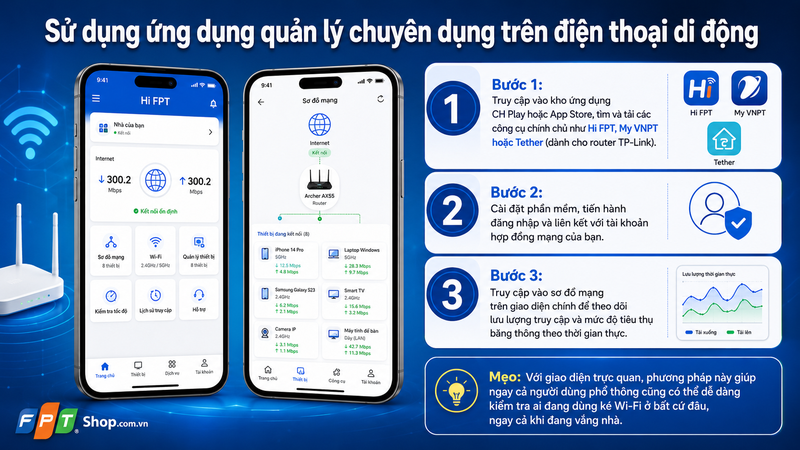 kiểm tra ai đang dùng ké wifi 3