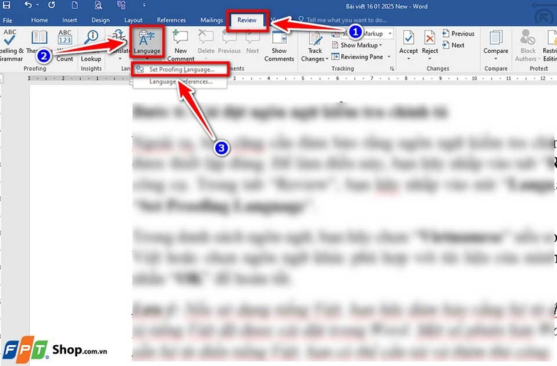 Kiểm tra chính tả trong Word - 03