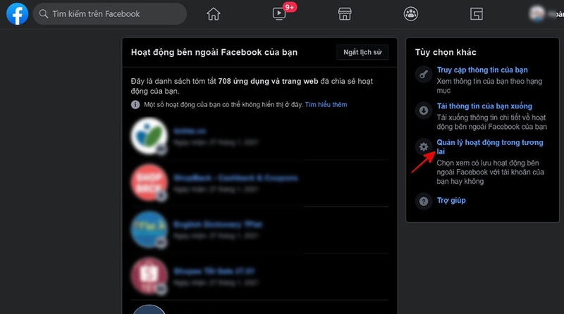 Kiểm tra Facebook có bị thu thập dữ liệu không - 03