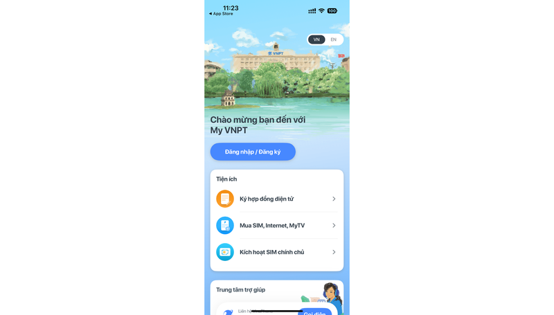 Qua ứng dụng My VNPT 1