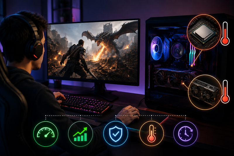 Vì sao nên kiểm tra nhiệt độ CPU và GPU khi chơi game?