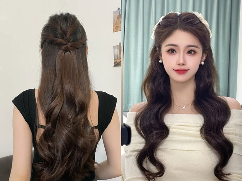 Tóc búi dự tiệc trẻ trung - 03