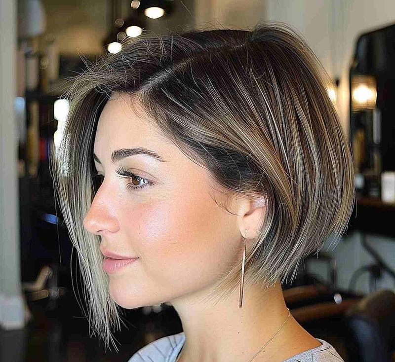 Kiểu tóc cho mặt tròn - 04