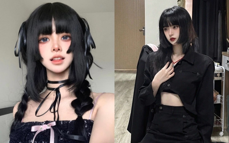 Tóc Hime búp bê dịu dàng, ngọt ngào