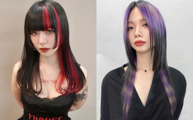 Tóc Hime nhuộm highlight thời thượng