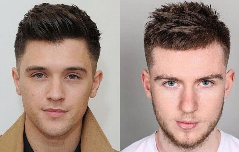 kiểu tóc nam mặt tròn ảnh 1