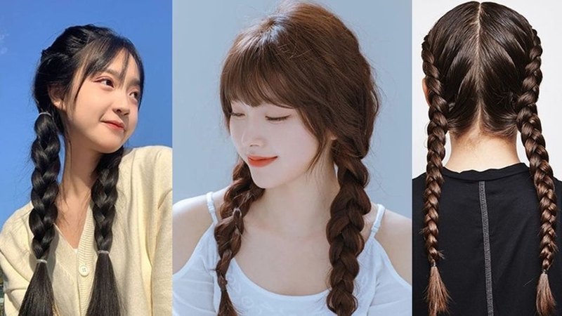 Tóc tết bím hai bên