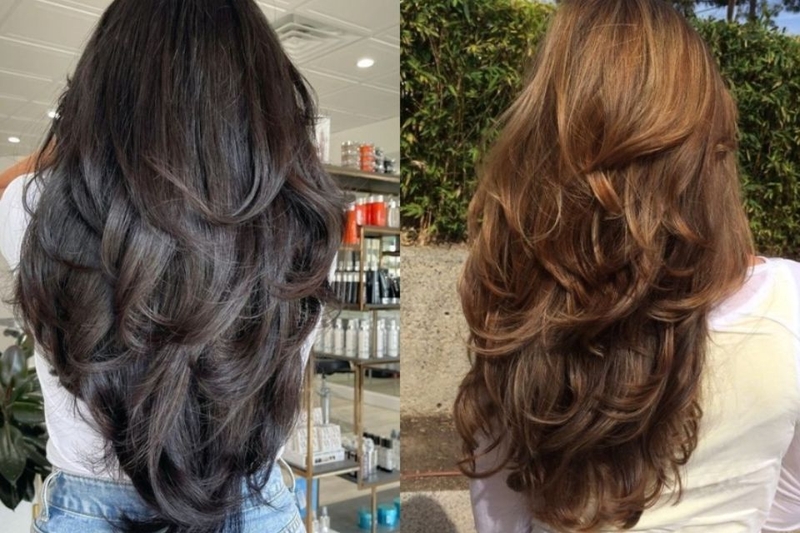 Kiểu tóc uốn đuôi xoăn sóng