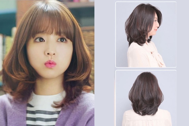 Kiểu tóc uốn nữ ngắn hai tầng trẻ trung