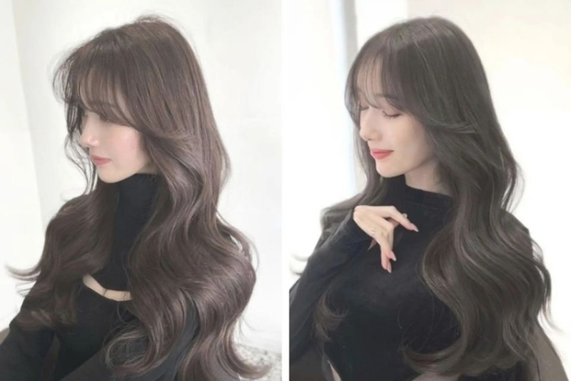 Kiểu tóc dài uốn chữ S