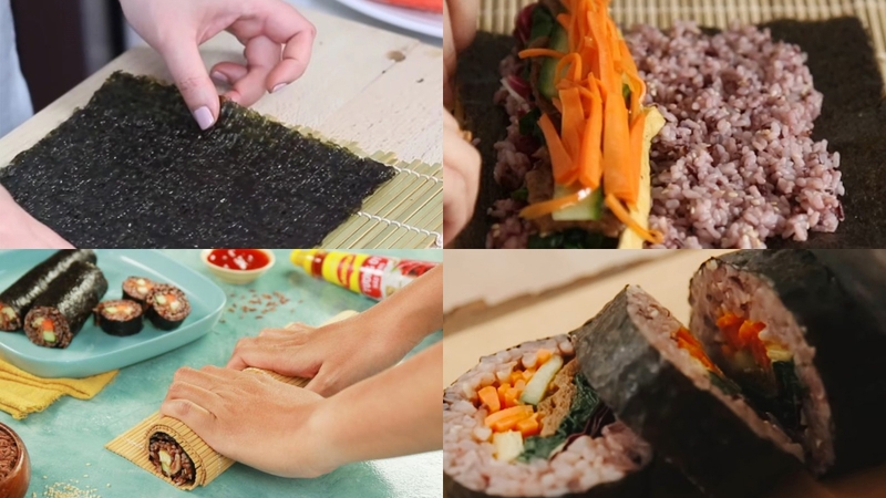 kimbap chay 11