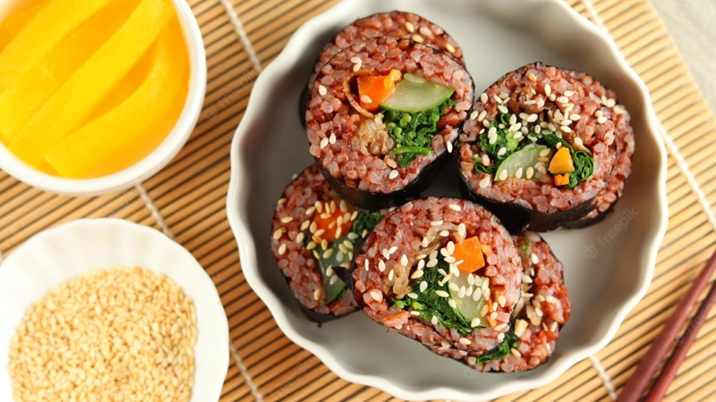 kimbap chay 12