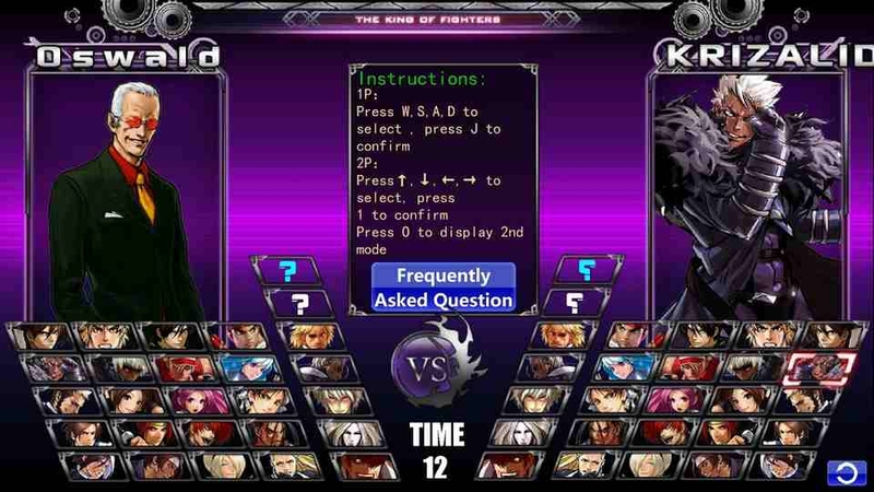 King of Fighter Wing EX là một phiên bản game đối kháng