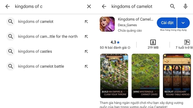 Game có thể tải về trên Android hoặc iOS