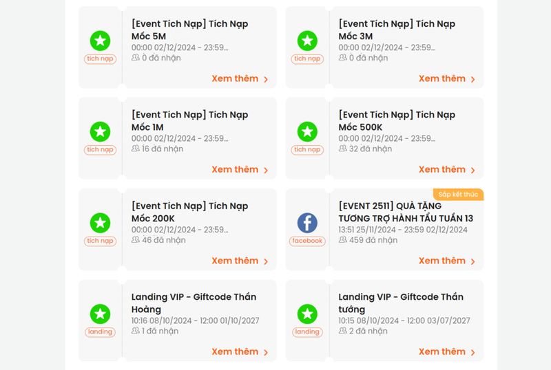 Code VIP Kiếm Vũ Thiên Hành Ca