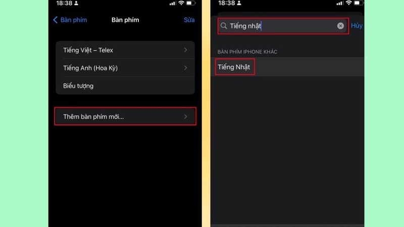 Nhấp vào Thêm bàn phím mới và chọn ngôn ngữ để sử dụng ký tự đặc biệt