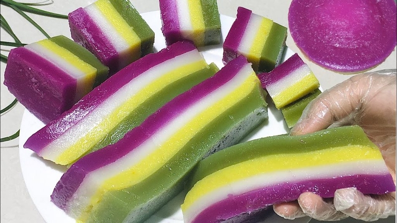 làm bánh da lợn bằng bột năng ảnh 5