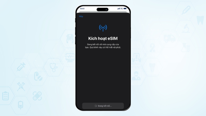 Tiến hành kích hoạt eSIM trực tiếp trên thiết bị