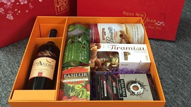 Giỏ quà Tết biếu sếp